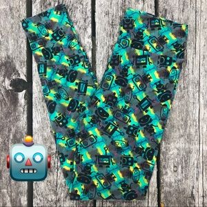 Robot LuLaRoe OS Adult Leggings